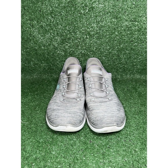Skechers Slip Ins Womens Size 9 Go Walk Summits Grey Casual Shoes Comfy Sneakers - Picture 5 of 9